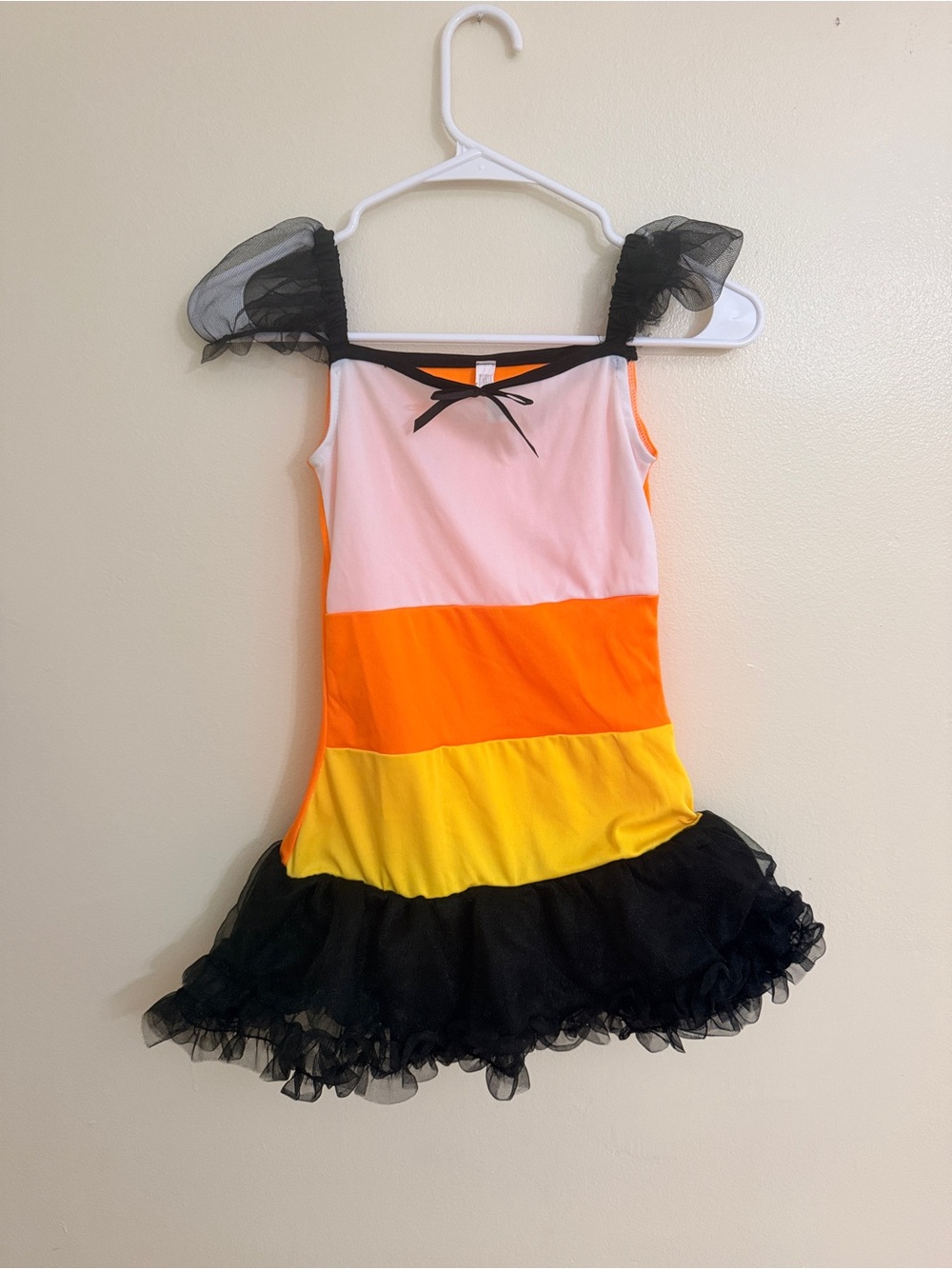 Kids Black Pink Orange Yellow Candy Corn Costume Dress